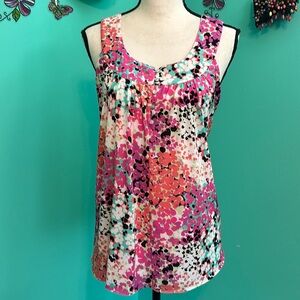Madison brand Multicolor Floral Sleeveless Round Neck top